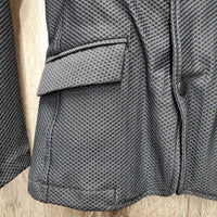 JUNIORS Mesh Show Jacket, zip, snaps *vgc/xc, scraped logos
