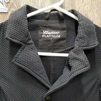 JUNIORS Mesh Show Jacket, zip, snaps *vgc/xc, scraped logos
