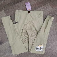 JUNIORS Sticky Full Seat Riding Tight Breeches, Pull on *gc, seat: drying stickies, rubs & pills, dingy
