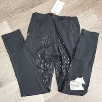 JUNIORS Light Sticky Full Seat Riding Tight Breeches, Pull on *gc, faded, hairy, mnr dry stickies, rubs & pills
