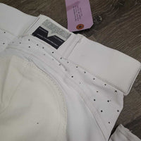 Full Sticky Seat Breeches, Bling *vgc/gc, mnr stained seat & legs, seam puckers & threads, dingy
