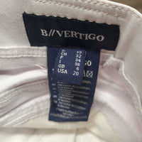 Full Sticky Seat Breeches, Bling *vgc/gc, mnr stained seat & legs, seam puckers & threads, dingy
