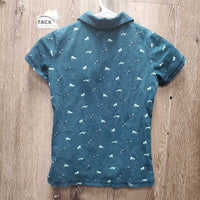 JUNIORS SS T Shirt, 1/4 Button Up *vgc, mnr faded
