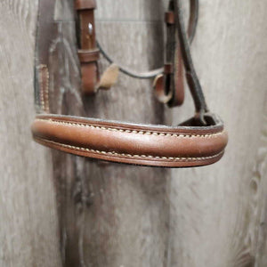 Rsd Bridle, Braided Reins *gc, dirty, rubs, edge scrapes, xholes, loose keepers, stiff