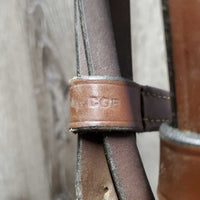 Rsd Bridle, Braided Reins *gc, dirty, rubs, edge scrapes, xholes, loose keepers, stiff