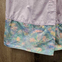 SS Show Shirt, attached Velcro Collar *gc/fair, older, seam puckers, v.hairy, linty & pilly, frayed tag
