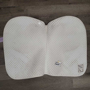 Quilt Jumper Saddle Pad, 'NS' embroidered *gc, mnr hair, stains, pills, dingy, puckers, threads