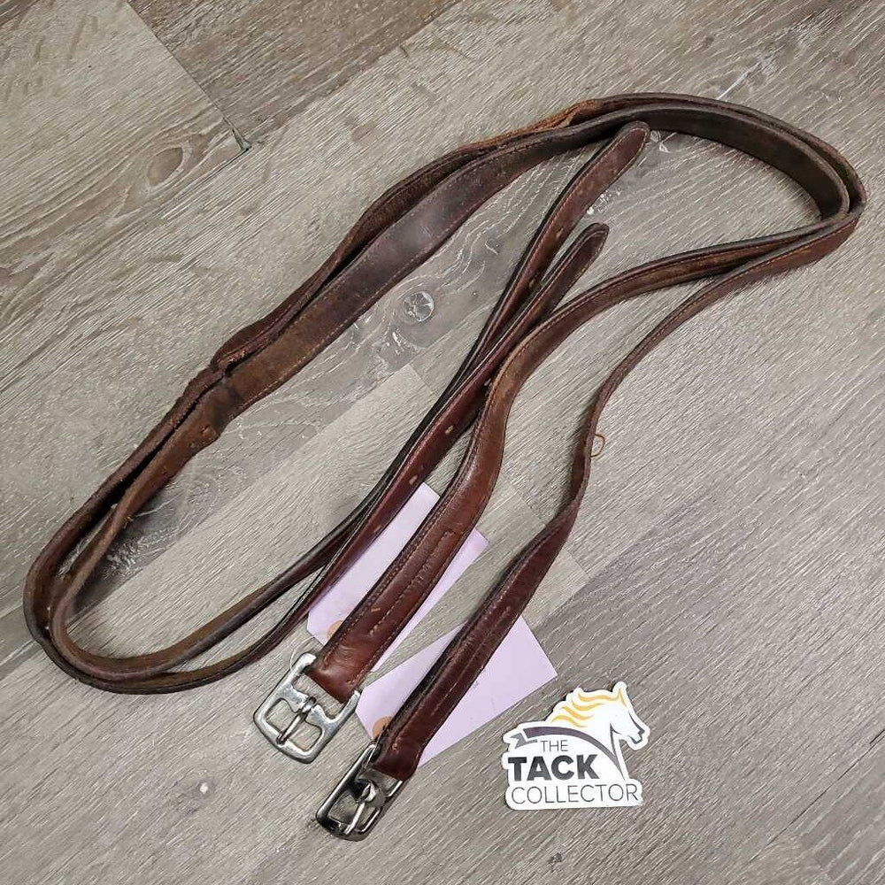 Soft Lined Stirrup Leathers *fair, dents, mnr tear, dry, stretched