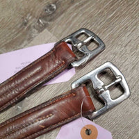 Soft Lined Stirrup Leathers *fair, dents, mnr tear, dry, stretched
