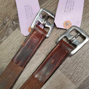 Soft Lined Stirrup Leathers *fair, dents, mnr tear, dry, stretched