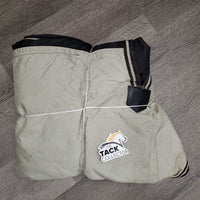 Rain Sheet, 2 legs *gc, mnr wpf, hair, dirt, repairs, faded, stains, tears, undone stithcing