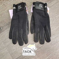 Pr Hvy Cloth & Leather Gloves *vgc, mnr dirt?stains
