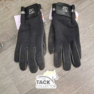 Pr Hvy Cloth & Leather Gloves *vgc, mnr dirt?stains