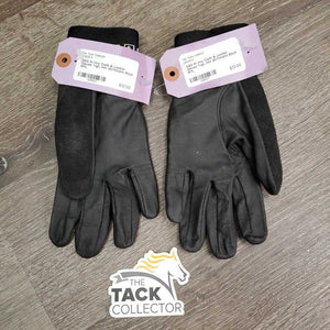 Pr Hvy Cloth & Leather Gloves *vgc, mnr dirt?stains