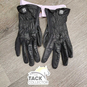 Pr Light Soft Leather Gloves *vgc, clean, older?, mnr stretched knuckles, peeled label