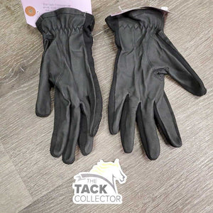 Pr Light Soft Leather Gloves *vgc, clean, older?, mnr stretched knuckles, peeled label