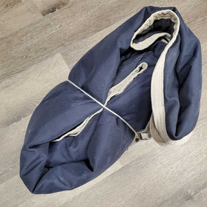Med Hi Neck Winter Blanket, tail *vgc, mnr wpf, older?, clean, mnr hair, snags, scuffs, repairs, stains, clean