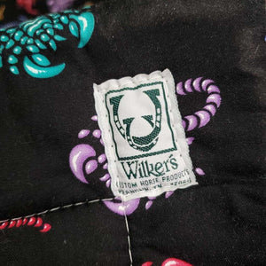 2 Thick Cotton Leg Quilts "scorpions" *vgc, clean, clumpy, pilly, dingy, threads, older