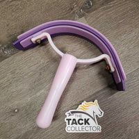 Plastic Sweat Scraper, handle *gc, clean, bent corners, rust, mnr dirt
