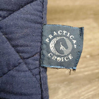 Quilt Jumper Saddle Pad, tabs *gc/fair, torn edges, pilly, rubs hair, threads, undone stitiching

