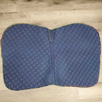 Quilt Jumper Saddle Pad, tabs *gc/fair, torn edges, pilly, rubs hair, threads, undone stitiching