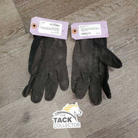 Cloth & Microsuede Gloves *gc/fair, dity, faded, gunk, rubs, torn tag
