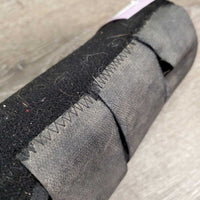 2 Neoprene Closed Front Boots, velcro *gc, clean, dirty inside, hairy, discolored velcro, pilly edges