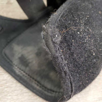2 Neoprene Closed Front Boots, velcro *gc, clean, dirty inside, hairy, discolored velcro, pilly edges
