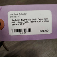 Synthetic Girth *vgc, mnr hair, clean, rubs, faded spots, older
