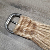 27 Mohair String Cinch *vgc, clean, stains, older, hairy, fading
