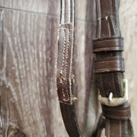 Rsd Bridle, Buckles *NO Noseband, mismatched cheeks, clean, scrapes, film, loose keepers, repair, CRACK, dry, v.stiff