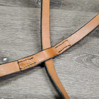 Narrow Flat Leather Stranding Martingale, tag *new, older

