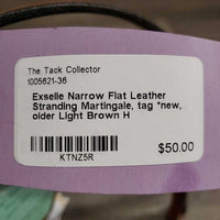 Narrow Flat Leather Stranding Martingale, tag *new, older