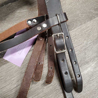 Leather Headstall, 2 Conway Buckles *like new, NO throatlatch, stiff
