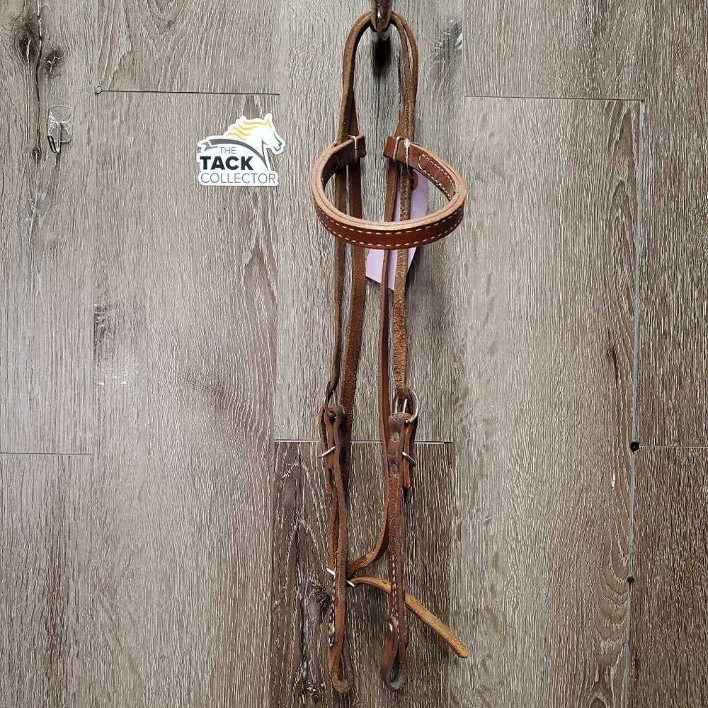 Light & Thick Western Headstall *gc/vgc, mismatched, crackes, sm dings, too small holes
