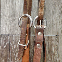 Light & Thick Western Headstall *gc/vgc, mismatched, crackes, sm dings, too small holes
