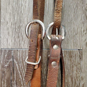 Light & Thick Western Headstall *gc/vgc, mismatched, crackes, sm dings, too small holes