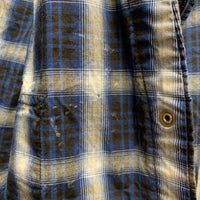LS Western Shirt, snaps *gc, puckered, crinkled, bubbled, older, inner stains
