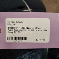 Fleece Quarter Sheet *vgc, hair, marker on tail, v. mnr pills

