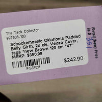 Padded Belly Girth, 2x els, Velcro Cover, tags *new
