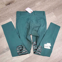 Euro Seat Breeches, Pull On *gc, knee rubs, faded, seam puckers
