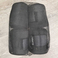 4 Fleece Polos, mesh bag *vgc, dirty edges
