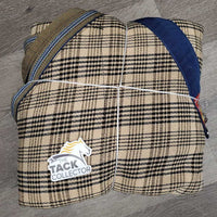 Hvy Cotton Stable Sheet, 0 legs/ tail *vgc, mnr hair, stains, puckers, clumpy fleece

