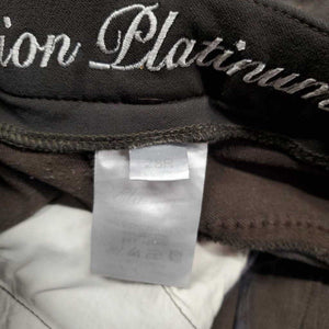 Full Seat Breeches *gc, faded, pocket: crumbled cookie residue, snags, rubs, seam puckers