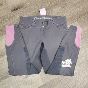 Full Seat Breeches *gc, faded, dirt?stains, seam puckers, pilly inside, curled waist