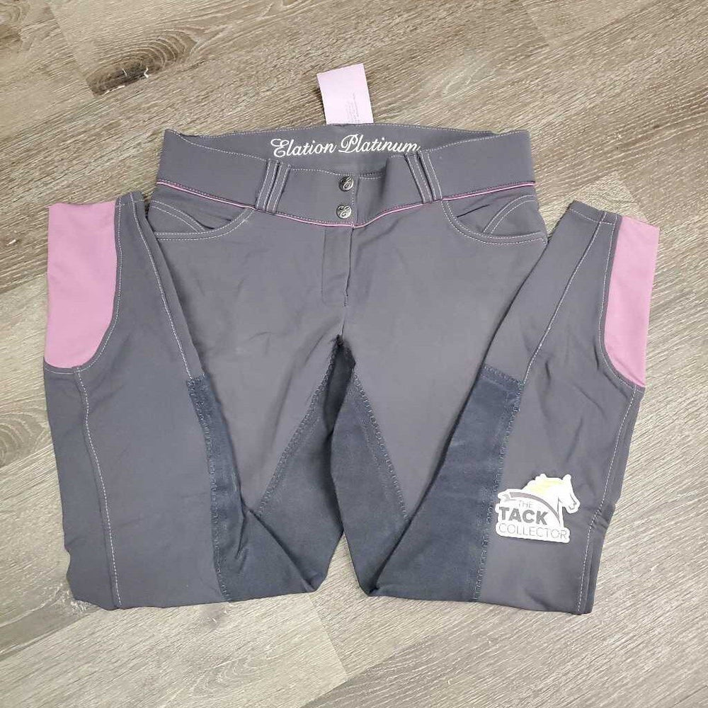 Full Seat Breeches *gc, faded, dirt?stains, seam puckers, pilly inside, curled waist