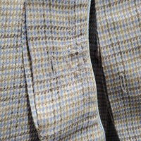 JUNIORS Hvy LS Show Shirt, 2x Velcro Collars *gc, older, mnr faded, seam puckers, v.rubbed & pilly, crinkled
