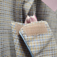 JUNIORS Hvy LS Show Shirt, 2x Velcro Collars *gc, older, mnr faded, seam puckers, v.rubbed & pilly, crinkled

