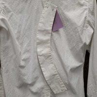 LS Show Shirt, 2x Button Collars *gc, older, v.puckered, stained collar
