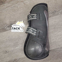 RIGHT ONLY Open Front Boot, tabs *gc, hair, dirt, scuffs, scrapes
